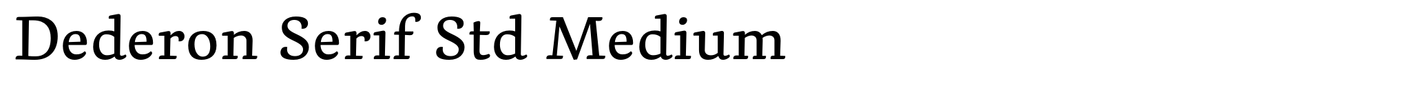 Dederon Serif Std Medium image